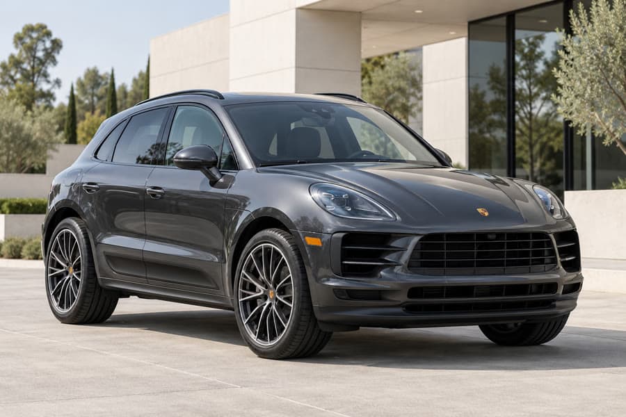 Gray Porsche Macan used in the sample report